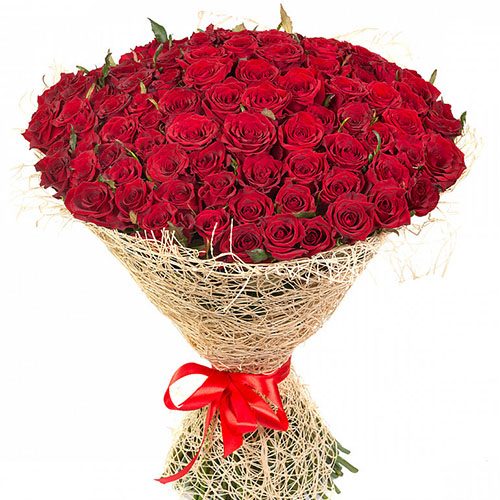 Фото товара 101 красная роза в Херсоне