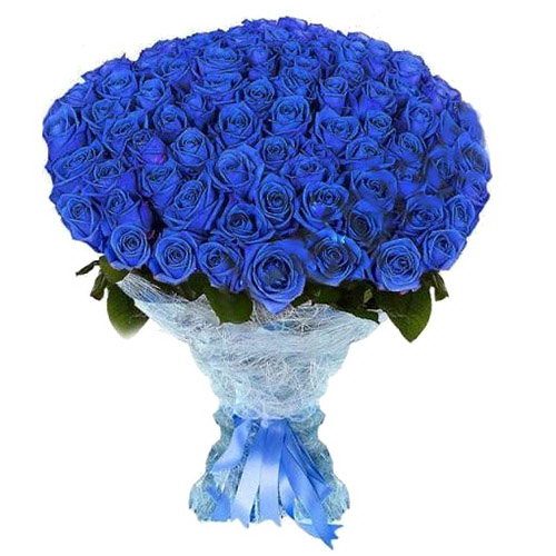 Фото товара 101 синяя роза (крашеная) в Херсоне