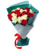 Фото товара 25 роз красных и белых в Херсоне