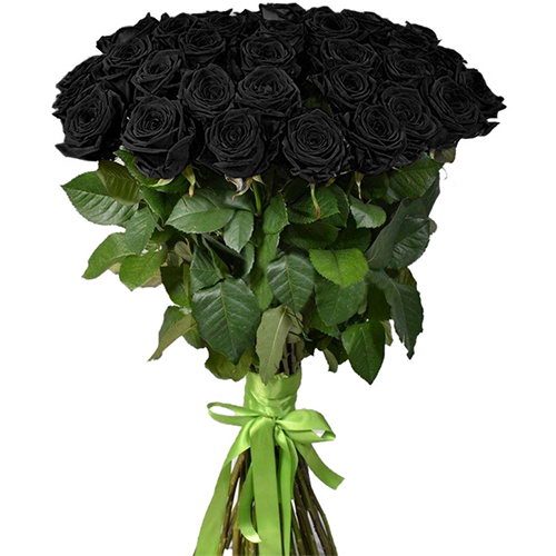 Фото товара 25 черных роз в Херсоне