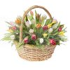 Фото товара 45 алых тюльпанов в коробке в Херсоне