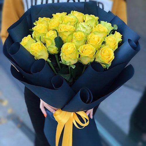 Фото товара Траурный букет жёлтых роз в Херсоне