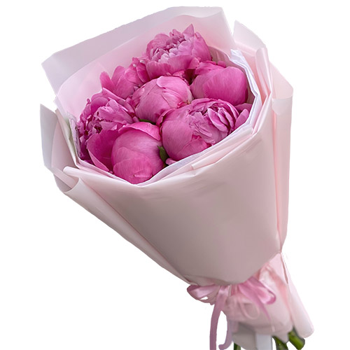 Фото товара 7 розовых пионов в Херсоне