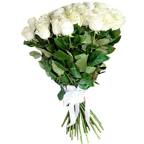 Фото товара 33 белые розы в Херсоне