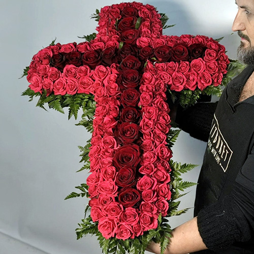 Фото товара Икебана "Алый крест" в Херсоне